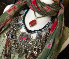 画像5: 砂漠の遊牧民アフガンじゃらじゃらネックレス*トライバルフュージョン衣装 (5)