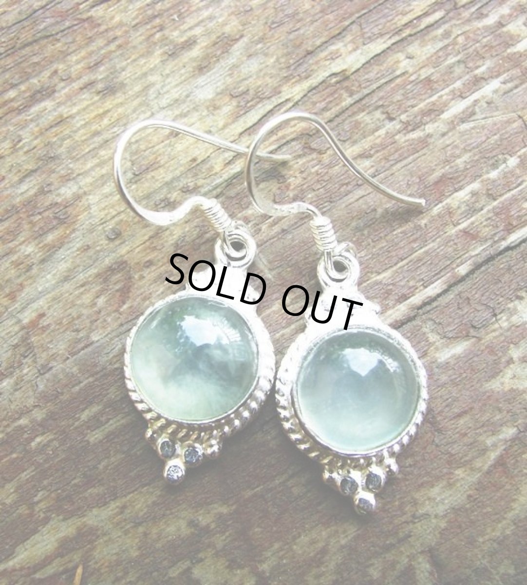 画像2: 癒しの天然石プレナイトのシルバーピアス*パワーストーン (2)