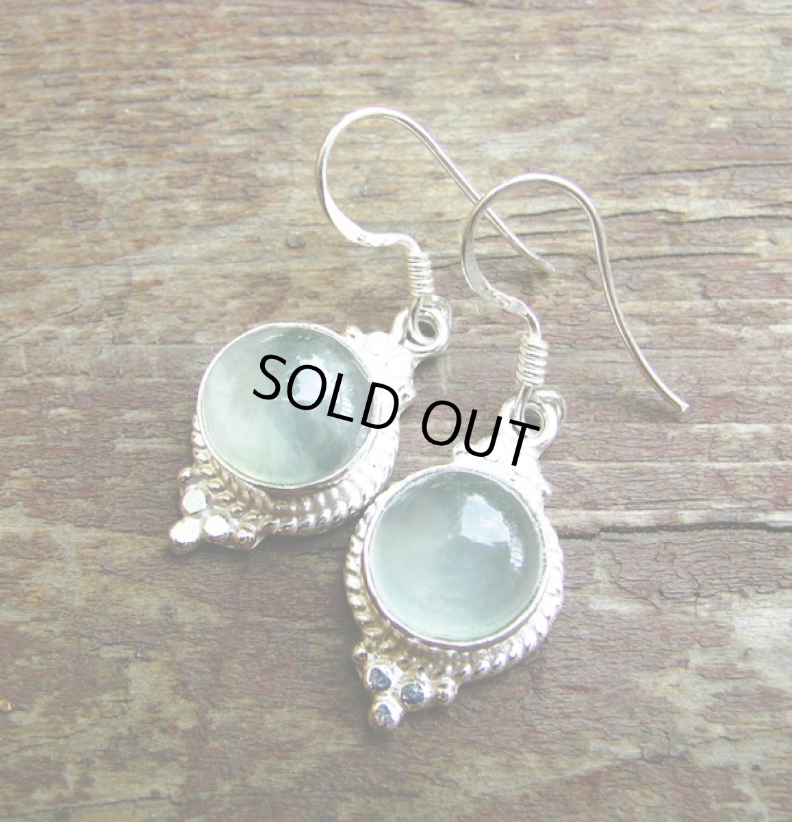 画像3: 癒しの天然石プレナイトのシルバーピアス*パワーストーン (3)