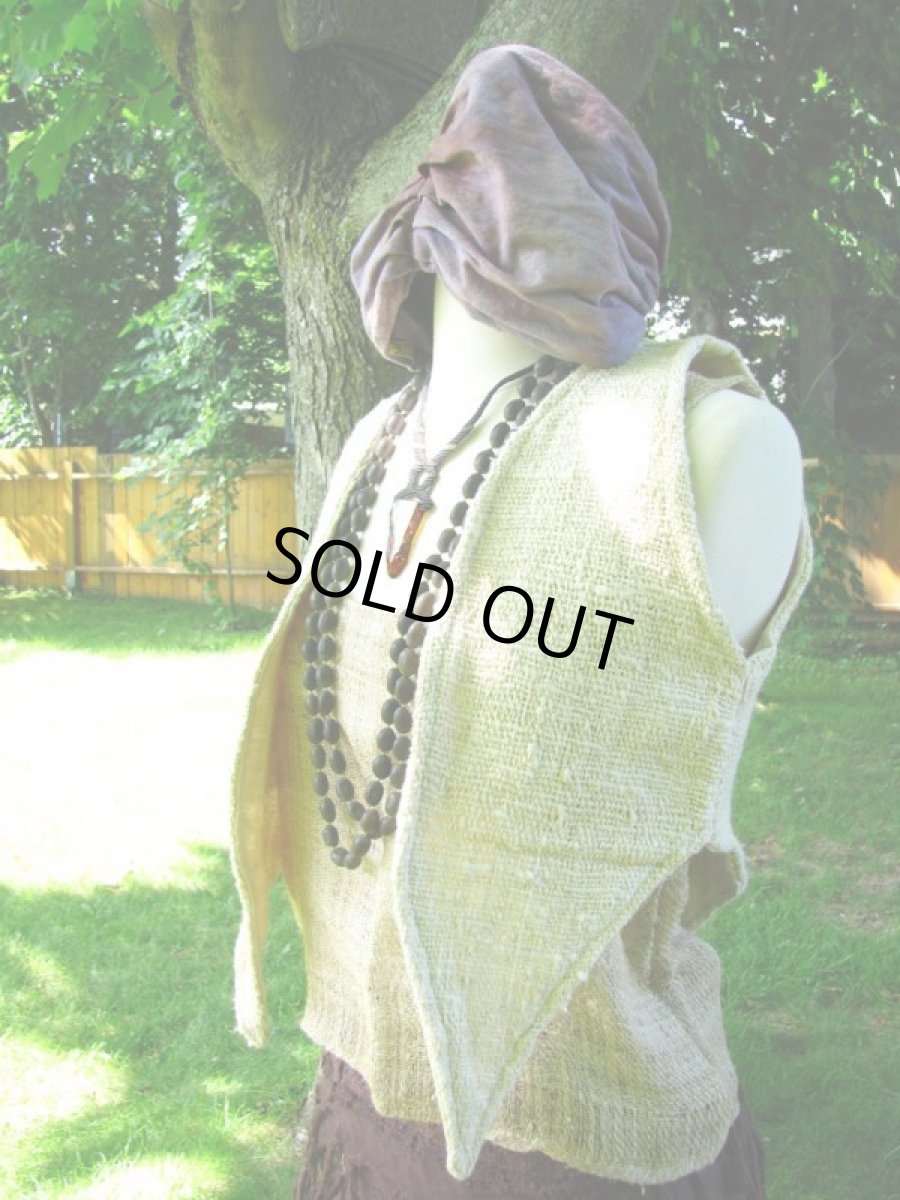 画像4: Sacred Geometry/Flower of Life 刺繍付きオーガニック ローコットンベスト*フェアトレード*無農薬コットン*エコロジー*エスニック*ヒッピー*トライバル (4)