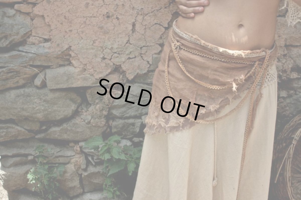 画像4: 日本より発送♪アースカラーの森の妖精キャミ&ベルト/腰巻*ネイティブアメリカン*トライバル*ボヘミアン*旅人系 (4)