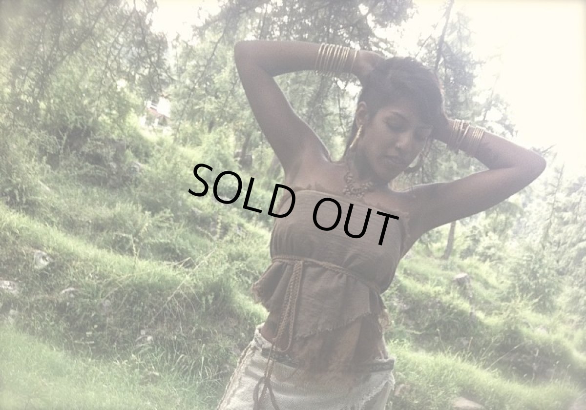 画像3: 日本より発送♪アースカラーの森の妖精キャミ&ベルト/腰巻*ネイティブアメリカン*トライバル*ボヘミアン*旅人系 (3)