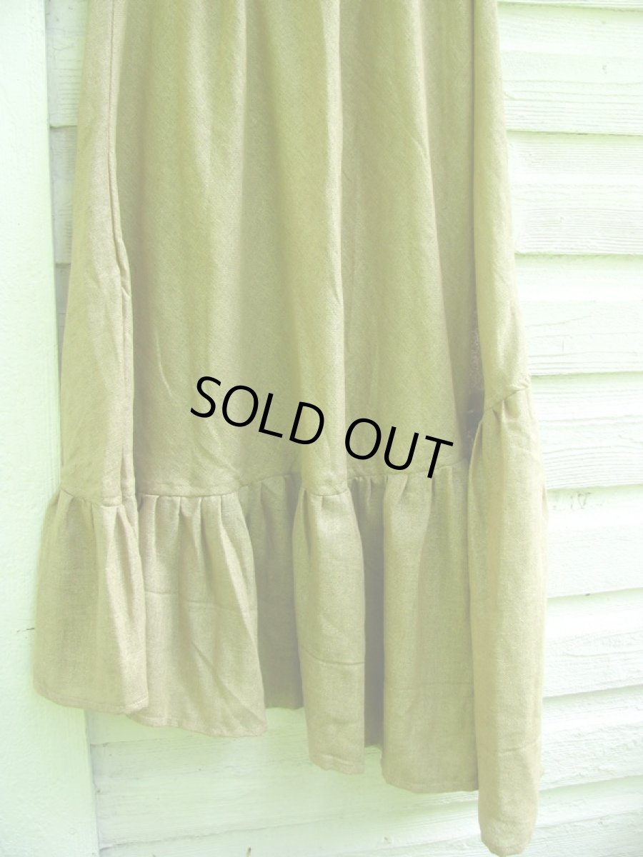 画像3: 地球に優しい手紡ぎ&手織りローシルクのアースカラーロングスカート*ピースシルク/ヴェジタリアンシルク*ヒッピー*ビーガン*ネイティブ (3)