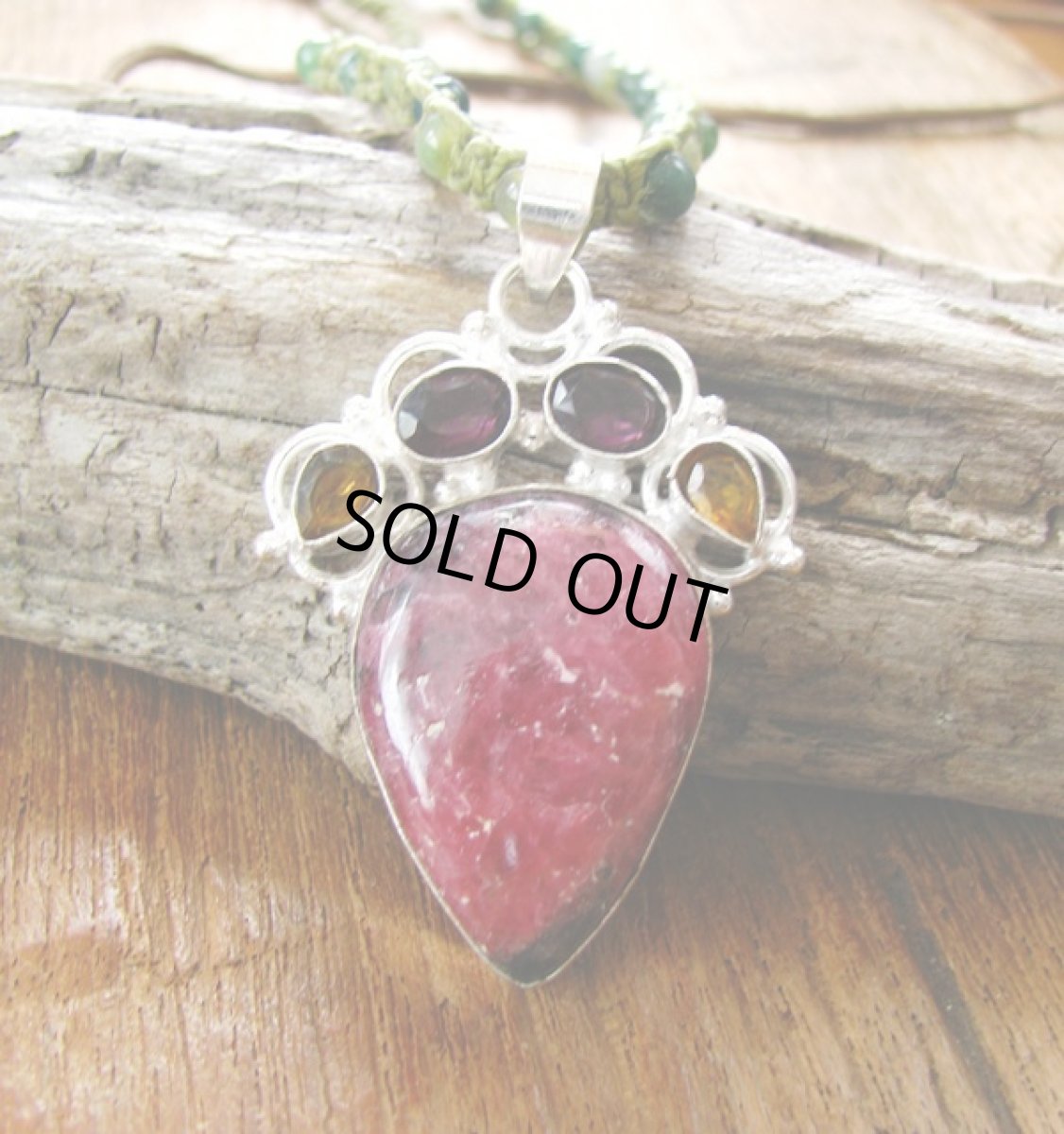 画像5: ネイティブアメリカン魔よけ石ロードナイトの大ぶりペンダントトップ*ヒーリング (5)