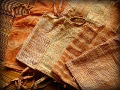 画像2: 地球に優しい手紡ぎ&手織りカディコットンのチョリ風デザイントップ*インドサリー*トラベラー*エシカルファッション