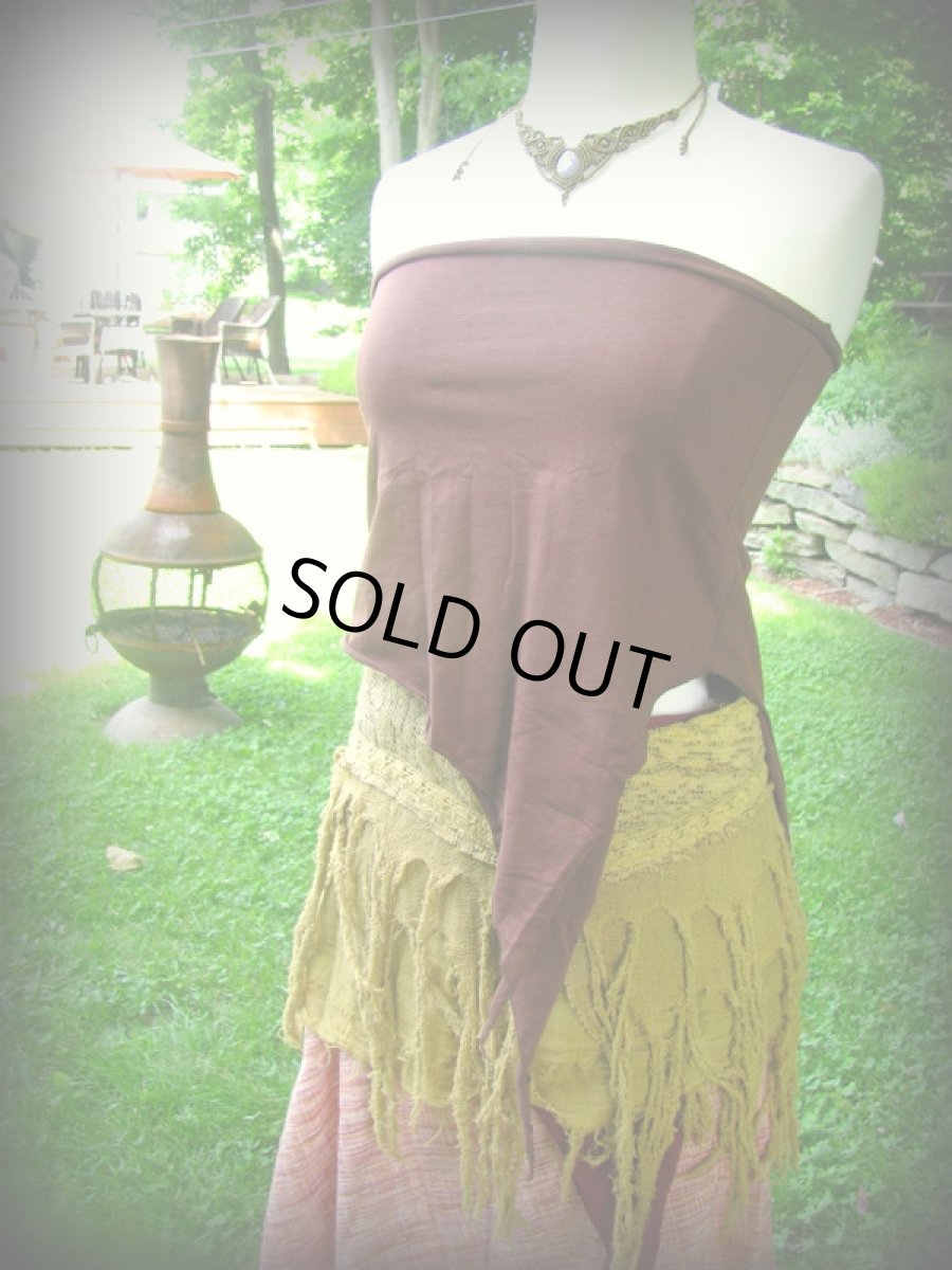 画像4: 日本より発送♪5タイプあり♪柔らかライクラコットン★ピクシーベアトップ*トライバル*ヒッピー (4)