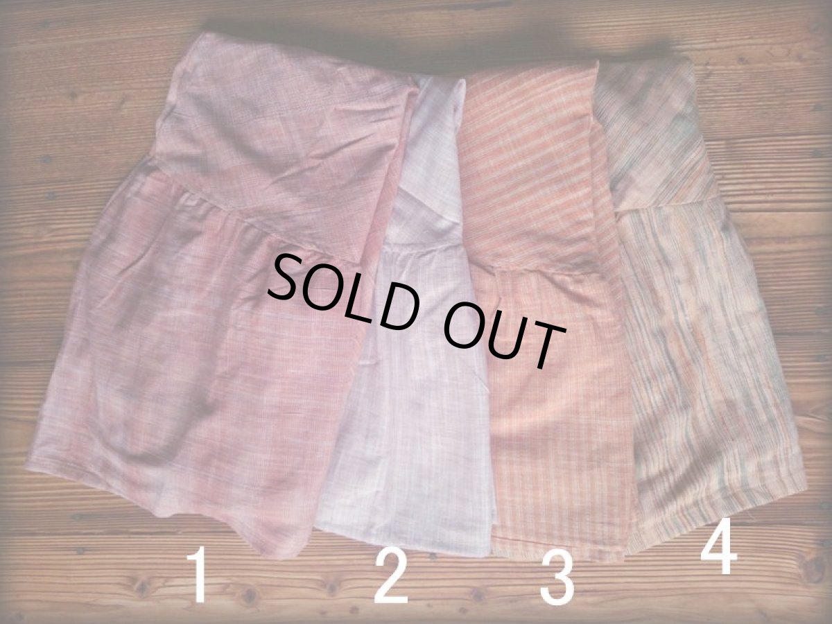 画像6: 新柄入荷♪手紡ぎ・手織りカディコットン ジプシースカート*無農薬*スローファッション*エコロジー*エシカルファッション (6)