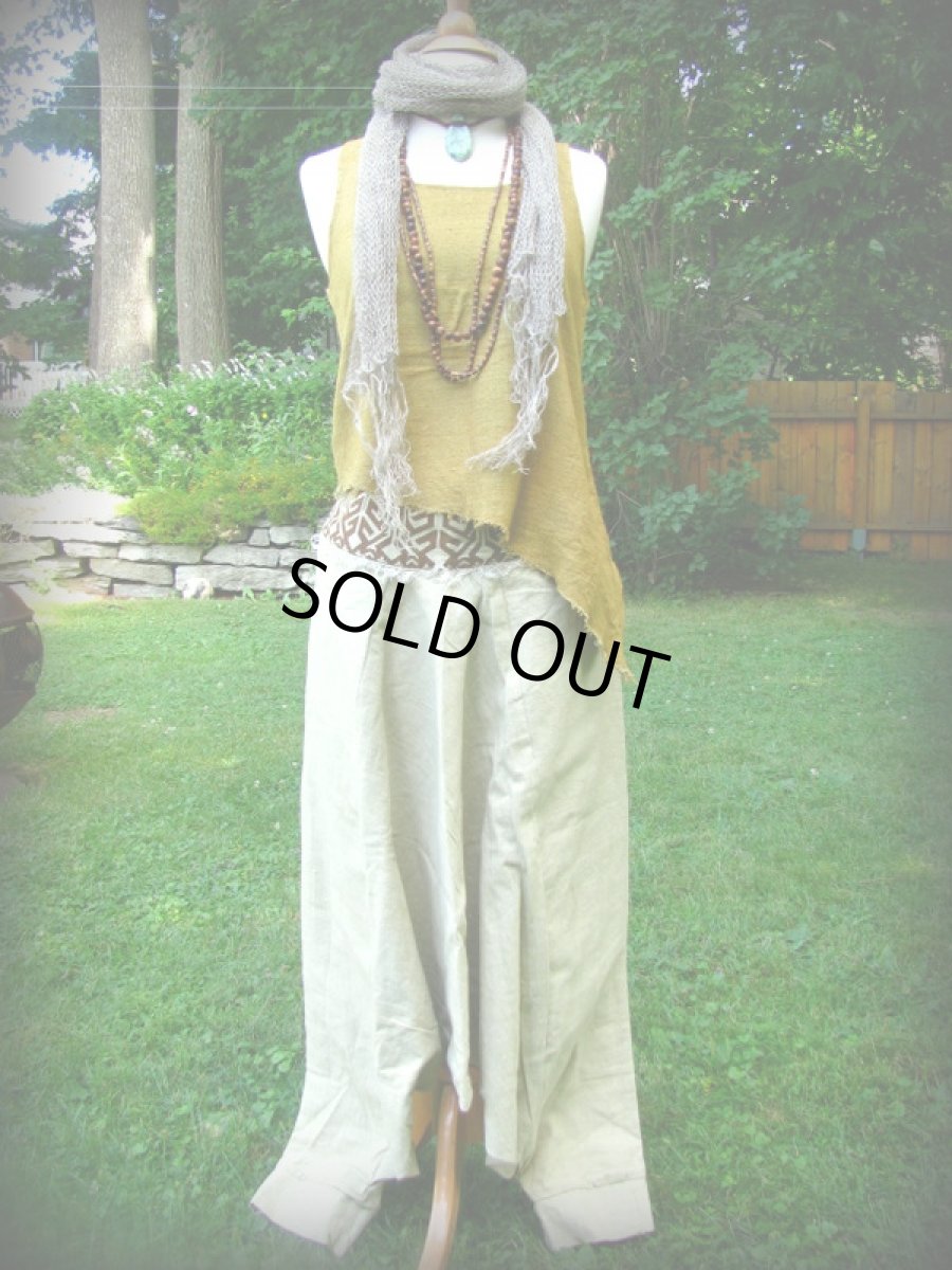 画像6: Sサイズ再入荷♪ ヨガ・ダンスにも♪ナチュラルトライバルなhandmadeアフガンパンツ*エスニック*ジプシー (6)