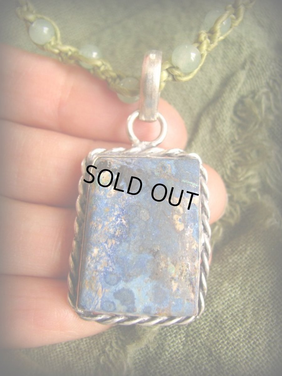 画像4: 母なる大地の石クリソコラのペンダントトップ*クリソコーラ*ネイティブアメリカン*アズライト (4)