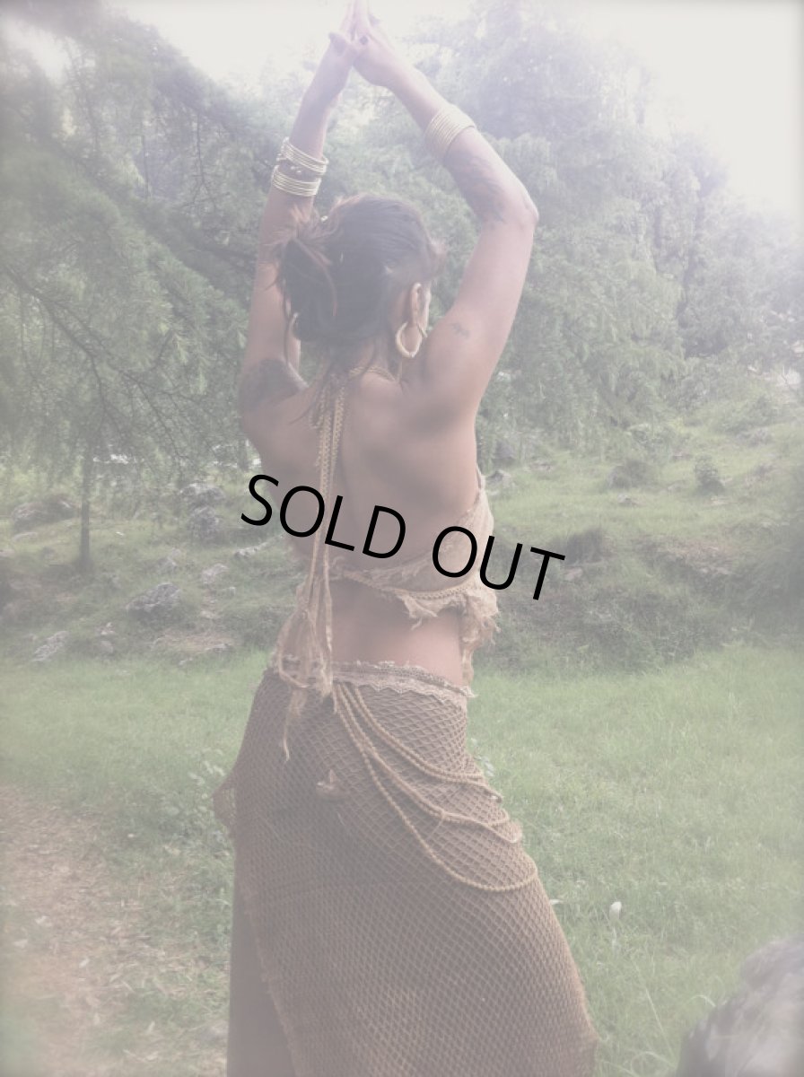 画像15: 1枚のみ再入荷★アースカラー森の妖精キャミ&ベルト/スカート/腰巻*ネイティブアメリカン*トライバル*ボヘミアン*衣装 (15)