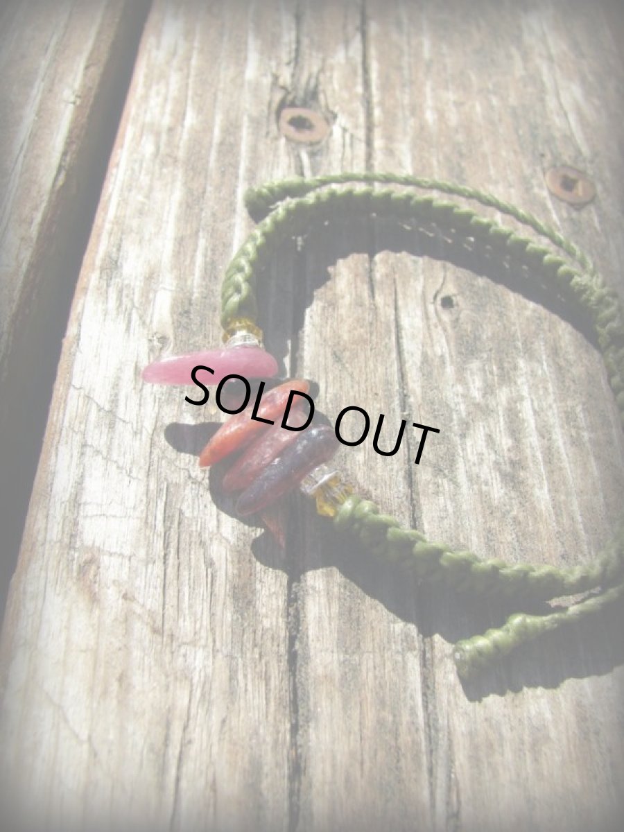 画像13: ピンクトルマリンのシンプルブレスレット*マクラメ*グラウンディング (13)