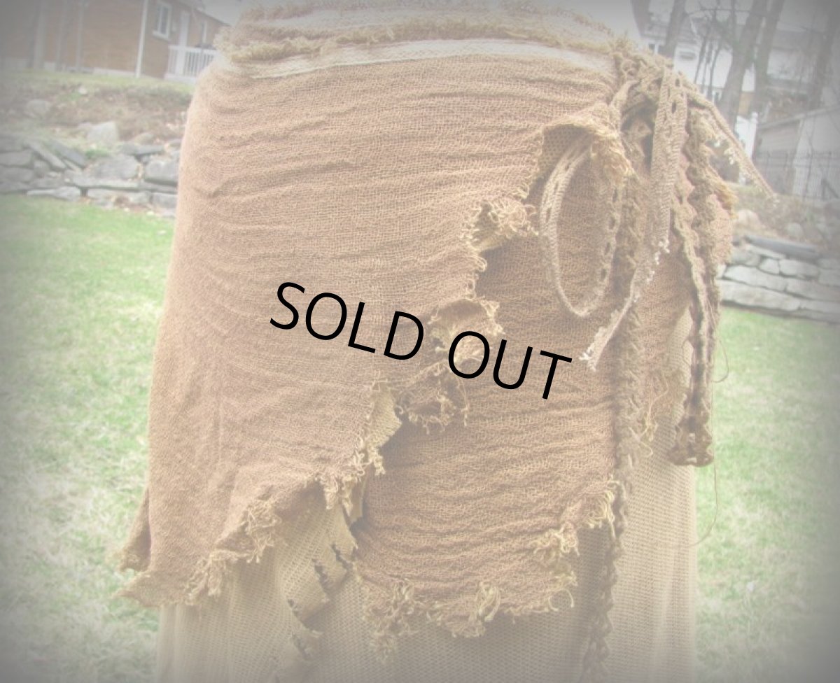 画像8: 再入荷★ハンドメイド♪ナチュラルトライバルなアースカラーロング巻きスカート*ネイティブアメリカン*ボヘミアン*ヒッピー*boho (8)