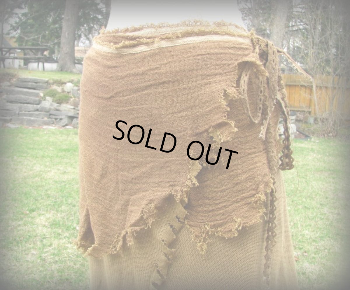 画像9: 再入荷★ハンドメイド♪ナチュラルトライバルなアースカラーロング巻きスカート*ネイティブアメリカン*ボヘミアン*ヒッピー*boho (9)