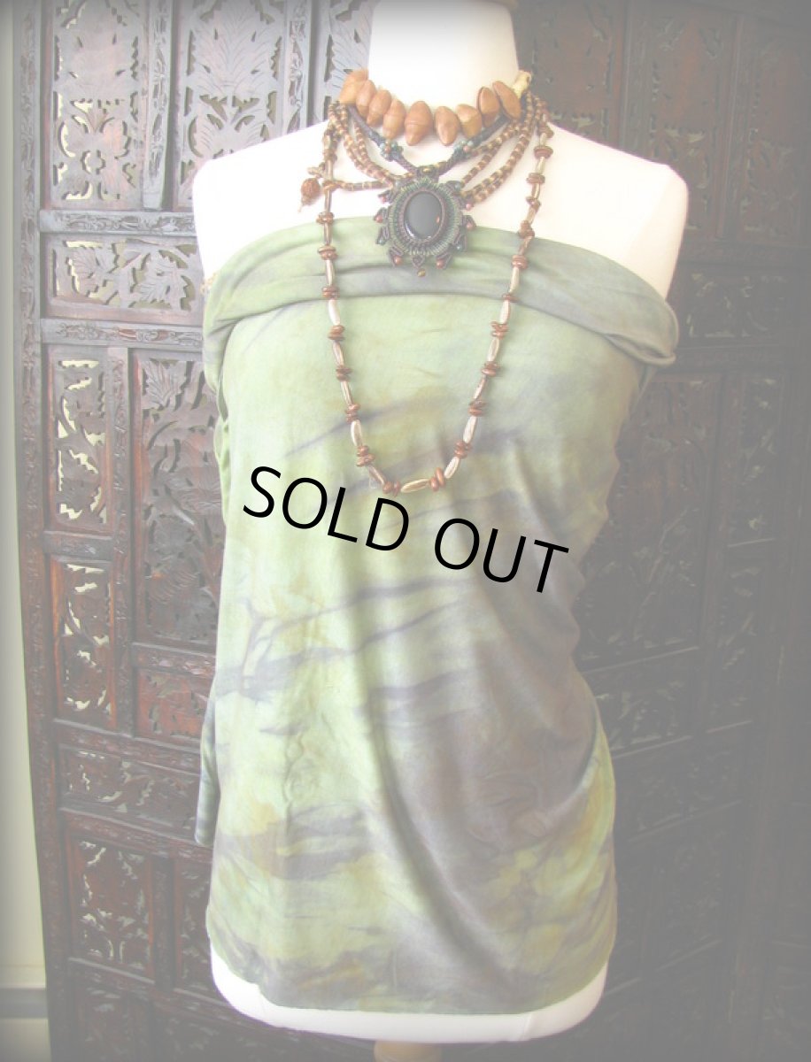 画像6: 日本より発送♪カナダ製★1点物♪地球に優しい天然植物繊維モダール素材の手染めスヌード/インフィニティスカーフ (6)