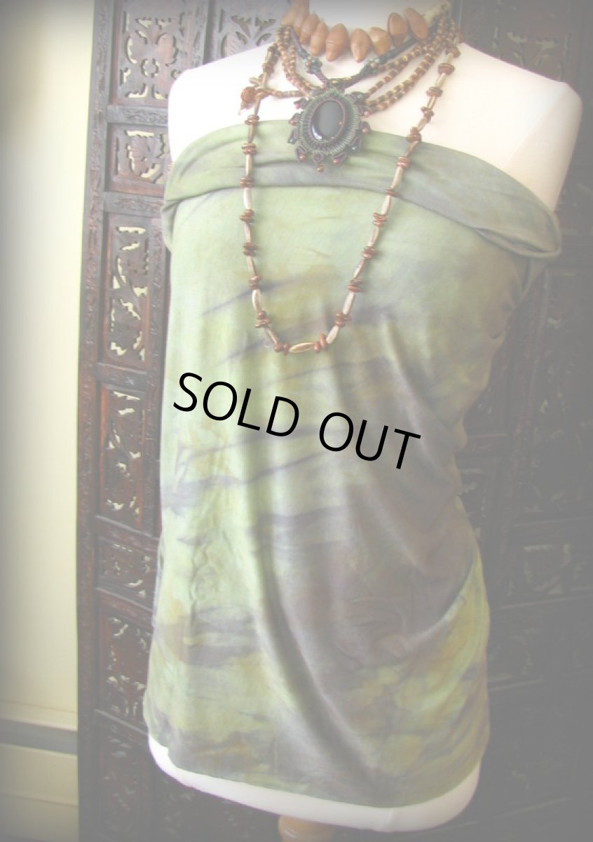 画像7: 日本より発送♪カナダ製★1点物♪地球に優しい天然植物繊維モダール素材の手染めスヌード/インフィニティスカーフ (7)