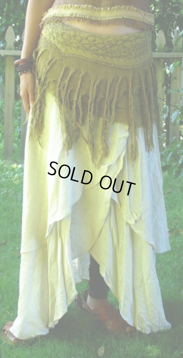 画像9: 売り切れカラー再入荷★ヨガやダンスにも^^かなり使える!!エコなリサイクル生地の巻きスカート/ベルトスカート/ラップスカート/ショール*エスニック*ボヘミアン*ジプシー*ヒッピー (9)