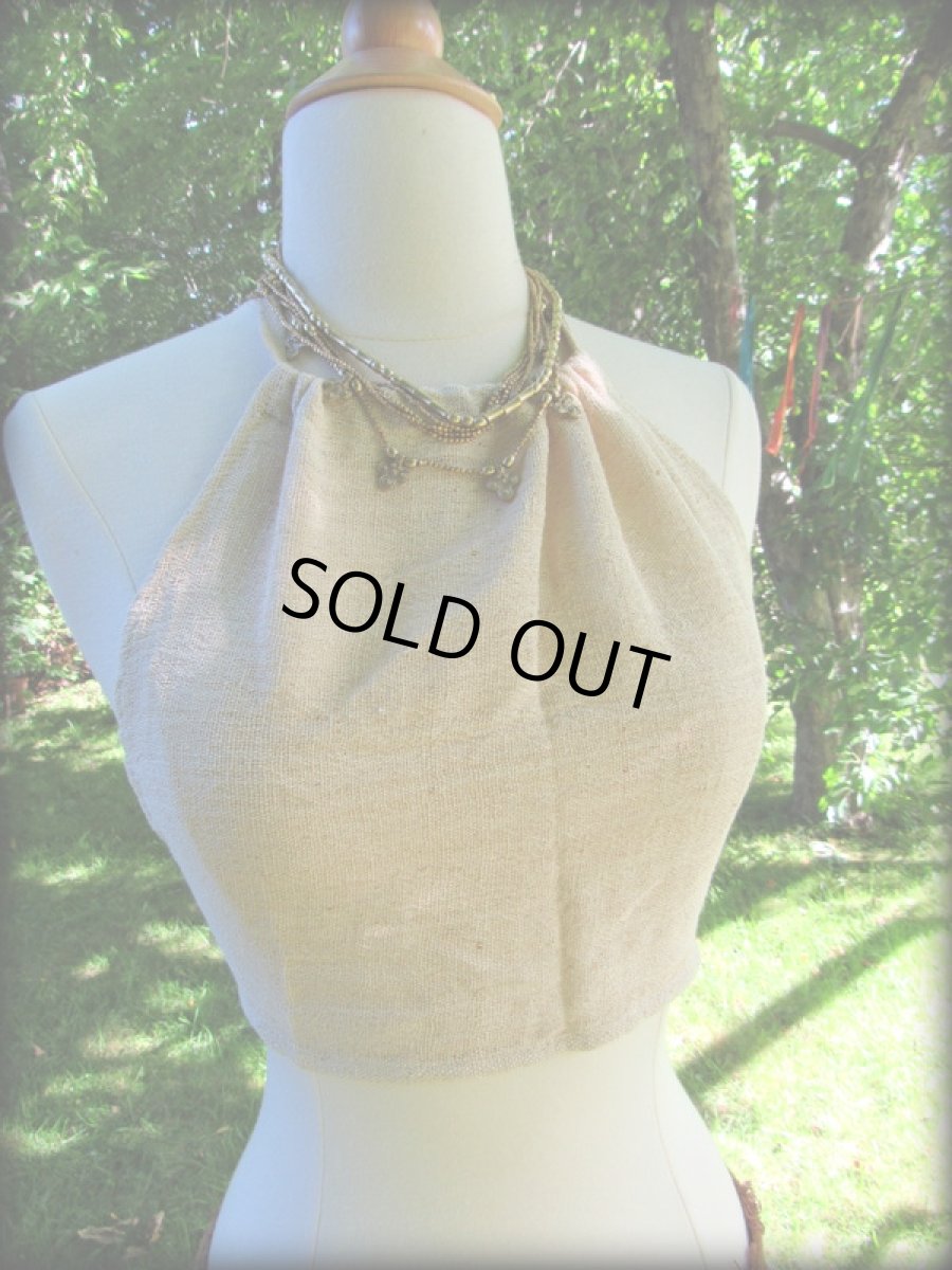 画像5: 地球に優しい手織りヘンプのシンプルトップ*ヨガトップ*アンダーウェア*麻*ヒッピー*ビーガン (5)