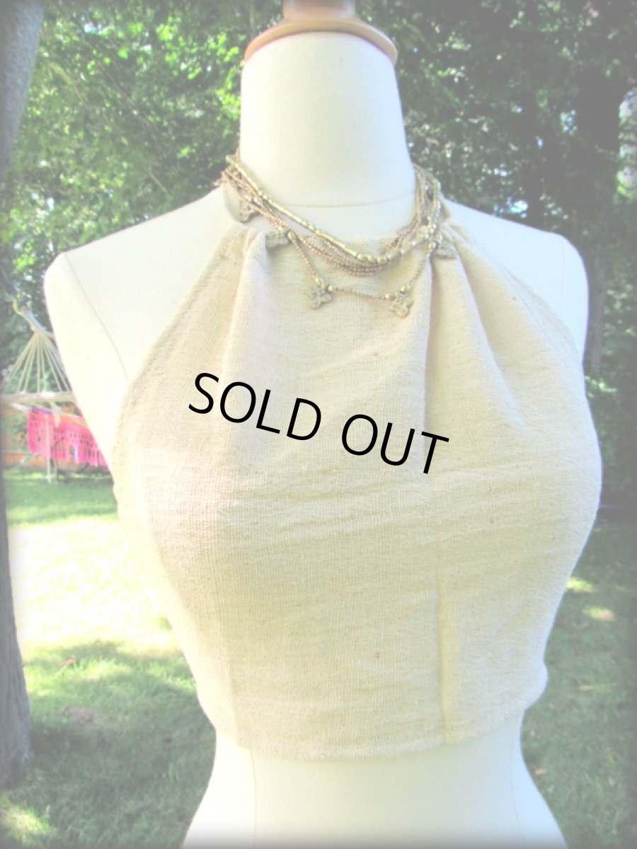 画像3: 地球に優しい手織りヘンプのシンプルトップ*ヨガトップ*アンダーウェア*麻*ヒッピー*ビーガン (3)