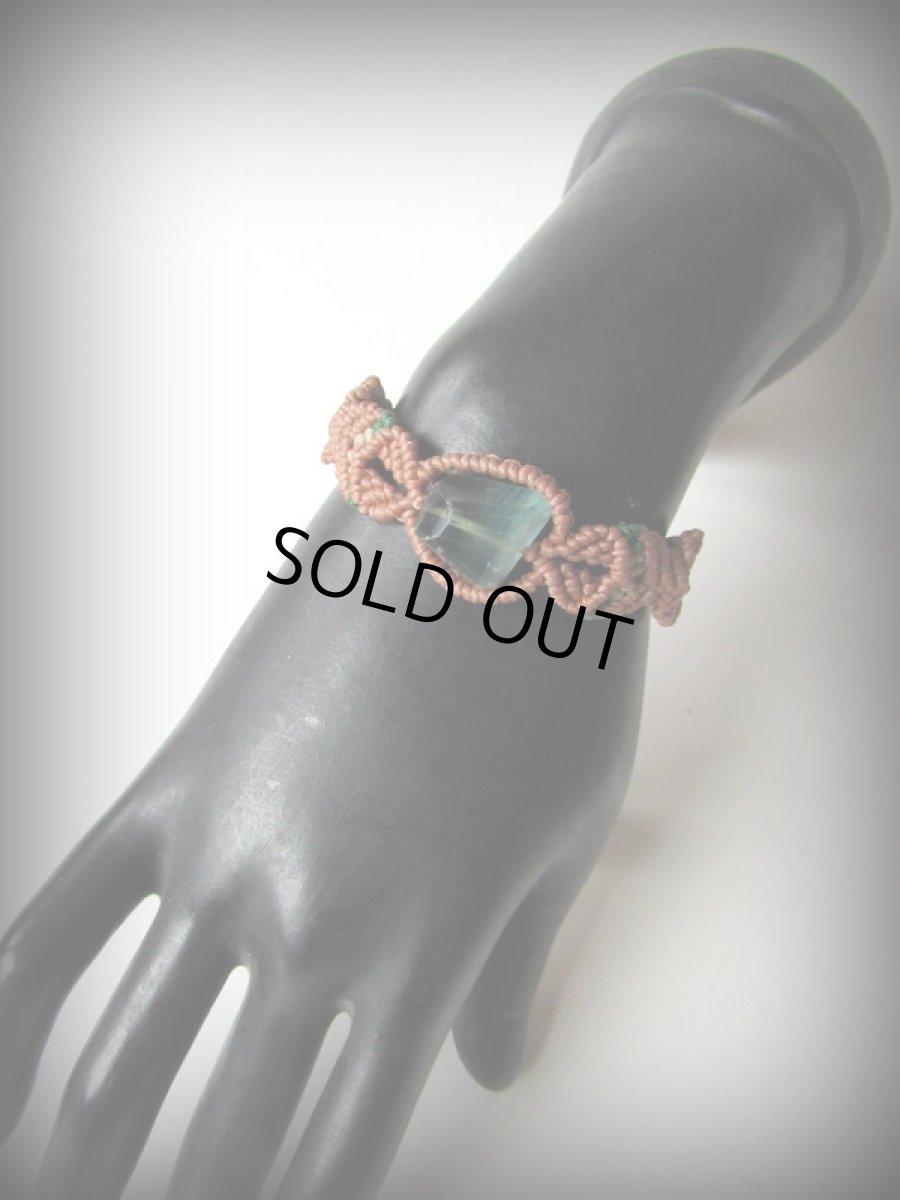 画像7: 大粒フローライト蛍石ブレスレット/マクラメ/ハンドメイド*ビーガンアクセ*パワーストーン (7)