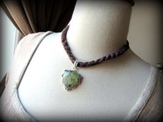 画像6: 【断捨離・決断力アップ・自然との繋がり】大ぶりプレナイト葡萄石ペンダントトップ*天然石パワーストーンお守りアクセサリー　ヒーリングストーン　ジュエリー　ハンドメイド1点もの (6)