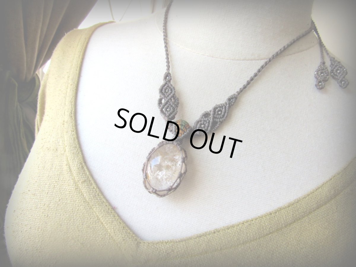 画像11: 大ぶりブラジル産ガーデンクォーツ天然石ペンダント/ネックレス*シンプル*庭園水晶*天然石*パワーストーン (11)