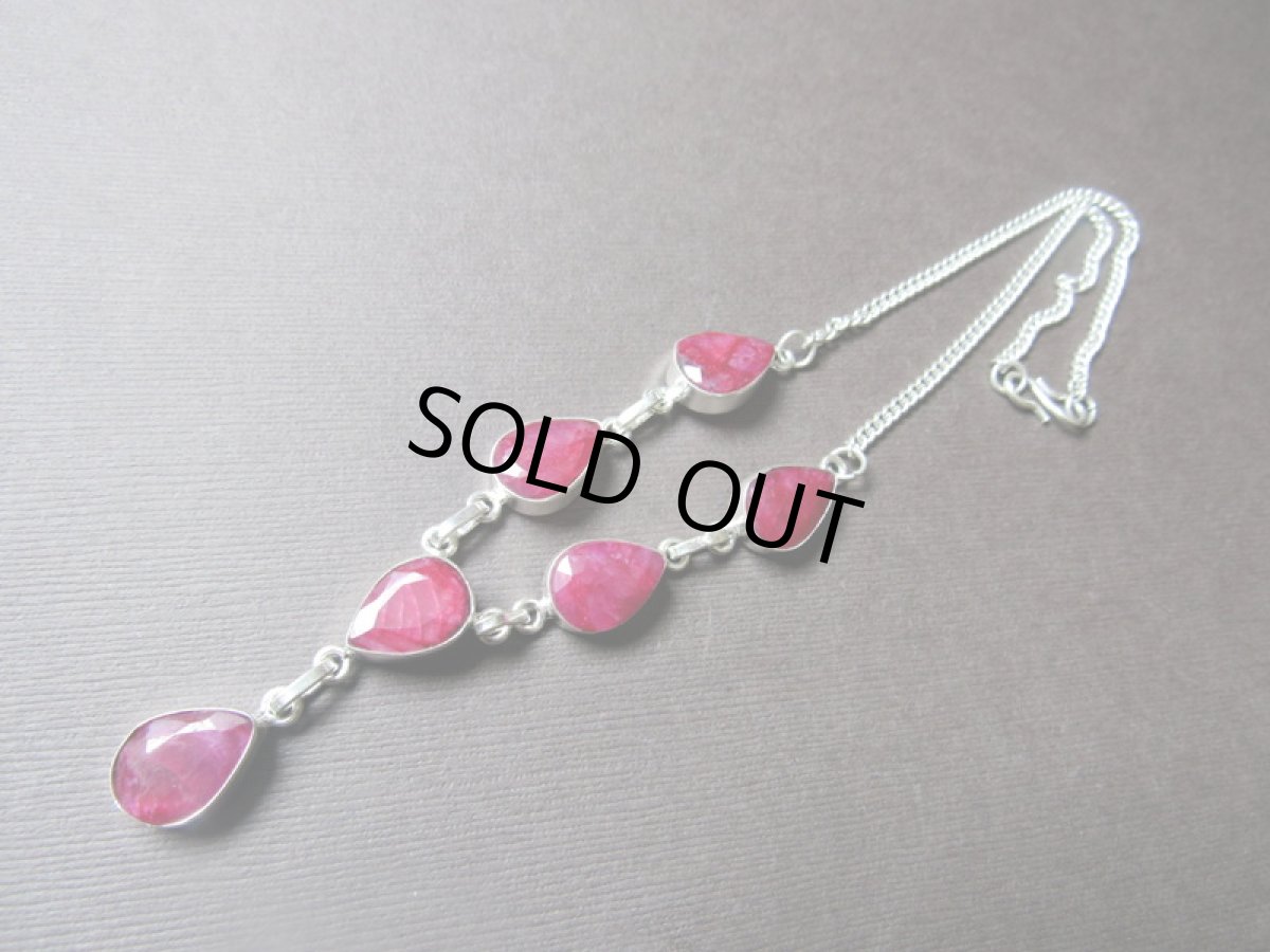 画像6: アフリカ産 天然ルビー ネックレス*シルバー*貴石 (6)