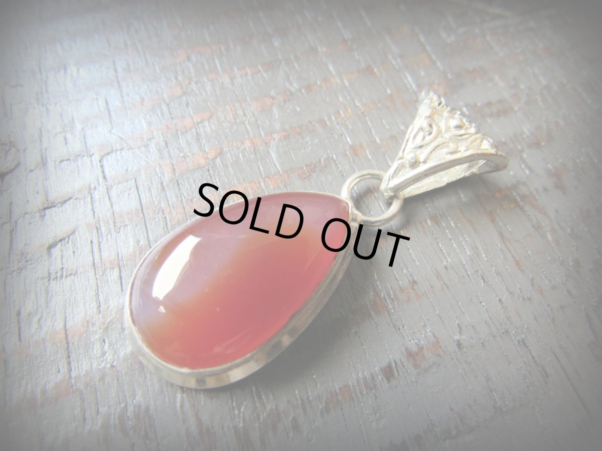 画像5: カーネリアン勇気と行動の石ペンダントトップ*シルバー*ハンドメイド*パワーストーン (5)