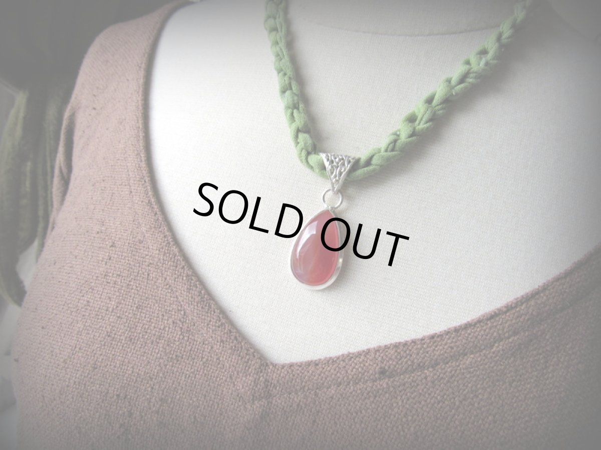 画像6: カーネリアン勇気と行動の石ペンダントトップ*シルバー*ハンドメイド*パワーストーン (6)