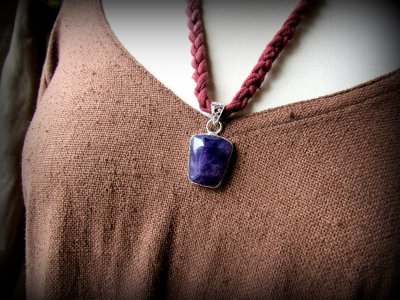 画像1: インスピレーションを高めるアメジストのペンダントトップ*紫水晶パワーストーン天然石