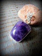 画像6: インスピレーションを高めるアメジストのペンダントトップ*紫水晶パワーストーン天然石 (6)