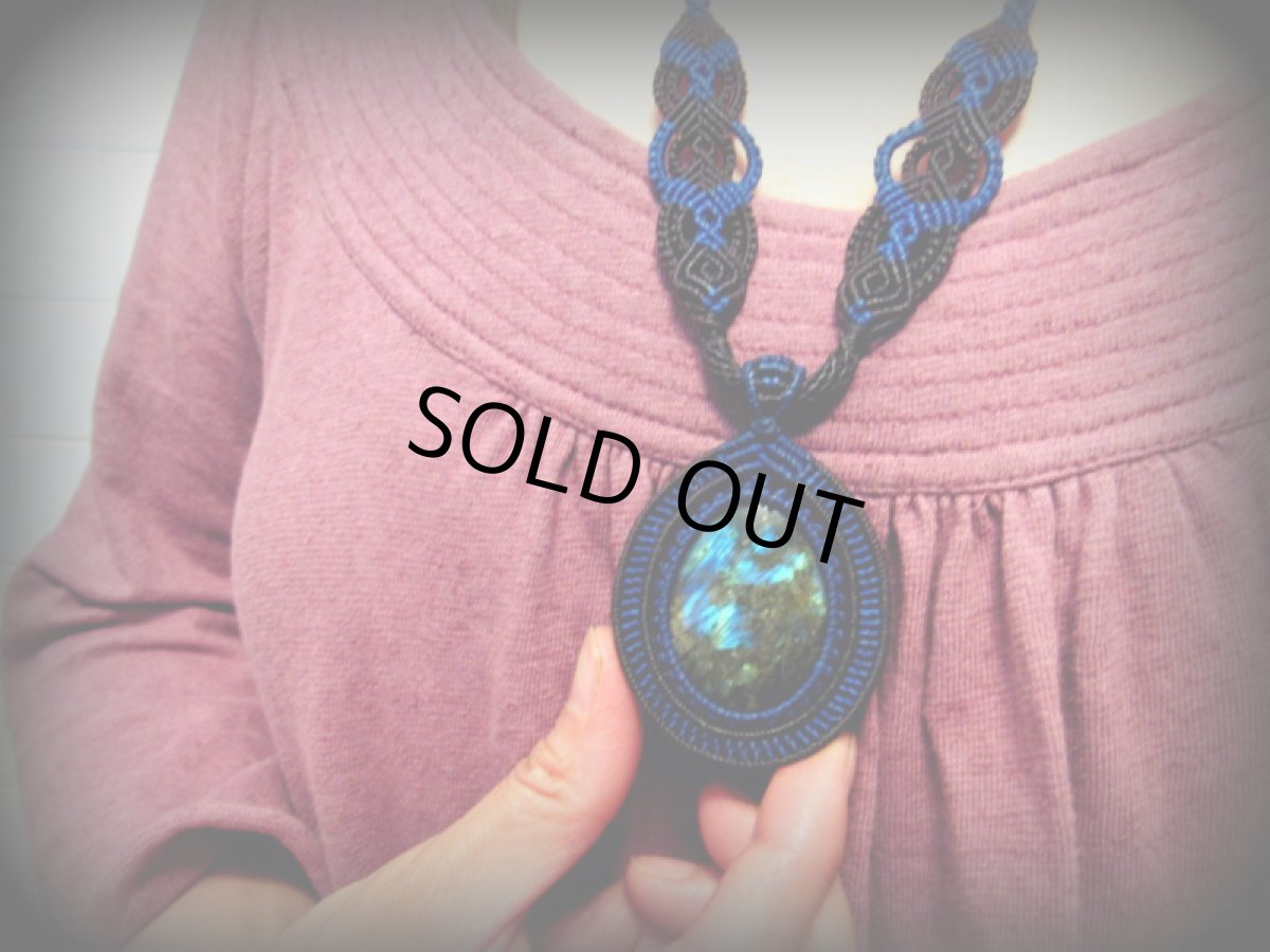 画像6: 1点物☆神秘的ブルーのシラー★ラブラドライト（カナダ産）デザインネックレス★天然石パワーストーン (6)