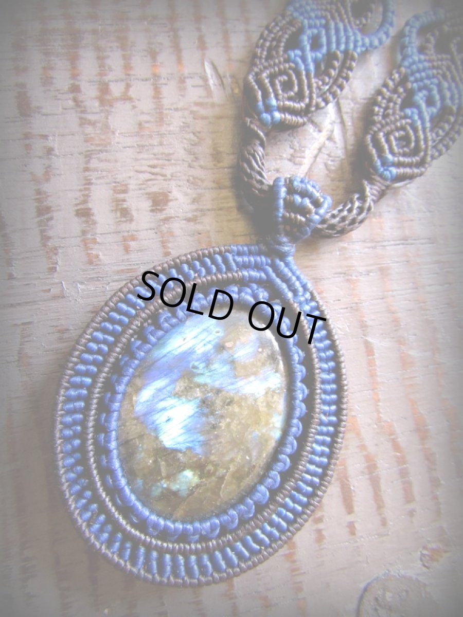 画像3: 1点物☆神秘的ブルーのシラー★ラブラドライト（カナダ産）デザインネックレス★天然石パワーストーン (3)