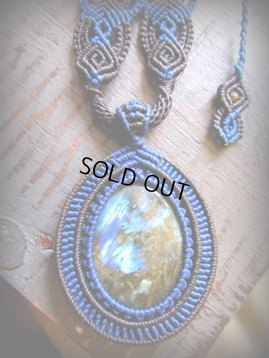 画像9: 1点物☆神秘的ブルーのシラー★ラブラドライト（カナダ産）デザインネックレス★天然石パワーストーン (9)