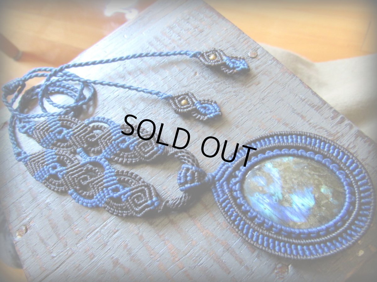 画像4: 1点物☆神秘的ブルーのシラー★ラブラドライト（カナダ産）デザインネックレス★天然石パワーストーン (4)