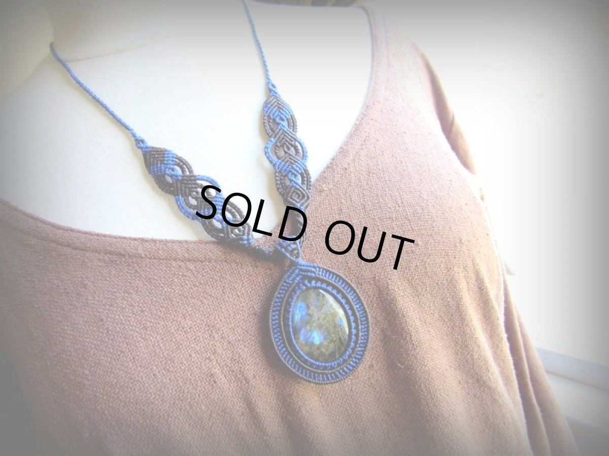 画像8: 1点物☆神秘的ブルーのシラー★ラブラドライト（カナダ産）デザインネックレス★天然石パワーストーン (8)