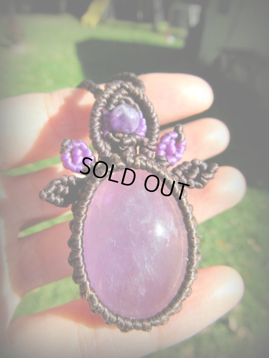 画像5: 1点物★高品質大ぶりアメジスト★天然石デザインネックレス　ペンダント★紫水晶★ハンドメイド★アメシスト (5)