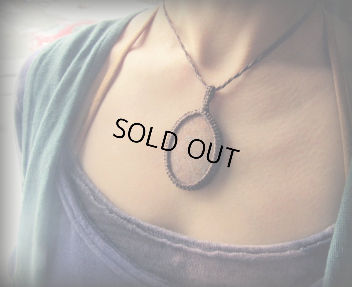 画像5: 1点物★大きな上質フォッシルコーラル（インドネシア産）★珊瑚化石★ネックレス/ペンダント★フォシルコーラル (5)