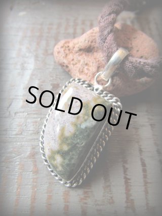 珍しい　パワーストーン　オーシャンジャスパー オーシャンジャスパー 桜ジャスパー マダガスカル産 38.9cts./ ルース