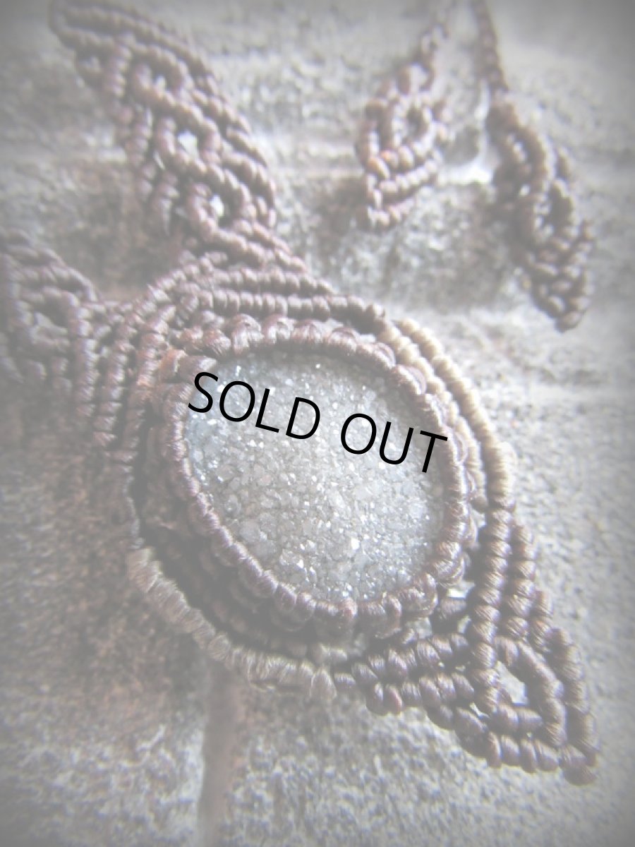 画像2: 1点物☆マダガスカル産きらきらドルジークォーツ★ネックレス★ドルジーアゲート★マクラメ★天然石 (2)