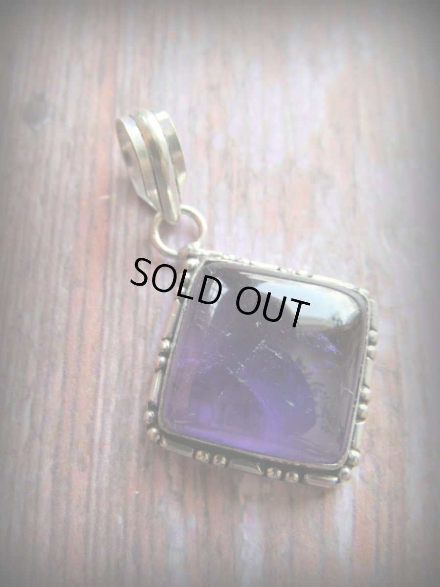 画像8: 1点物★ディープパープル♪アメジスト★ペンダントトップ★紫水晶★パワーストーン天然石★シルバー (8)