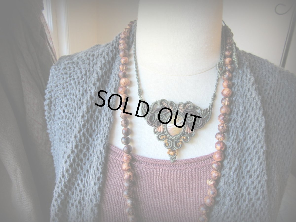 画像5: 1点物★海からの贈り物★オーシャンジャスパー（マダガスカル産）&タイガーアイ★ネックレス/チョーカー★天然石★パワーストーン★マクラメジュエリー (5)