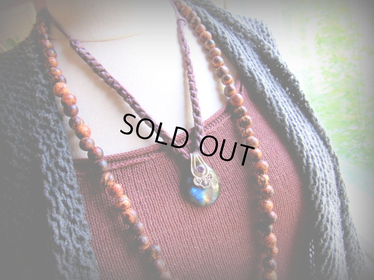 画像17: 1点物ペンダント★極上スペクトロライト（フィンランド産）＋アメジスト★ラブラドライト★シルバー925★スターリングシルバージュエリー (17)