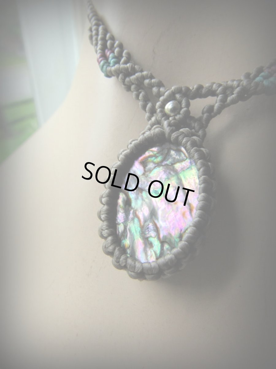 画像7: 1点物★精霊の宿る貝★アバロンシェル★ネックレス★アバロン貝★ネイティブアメリカン (7)