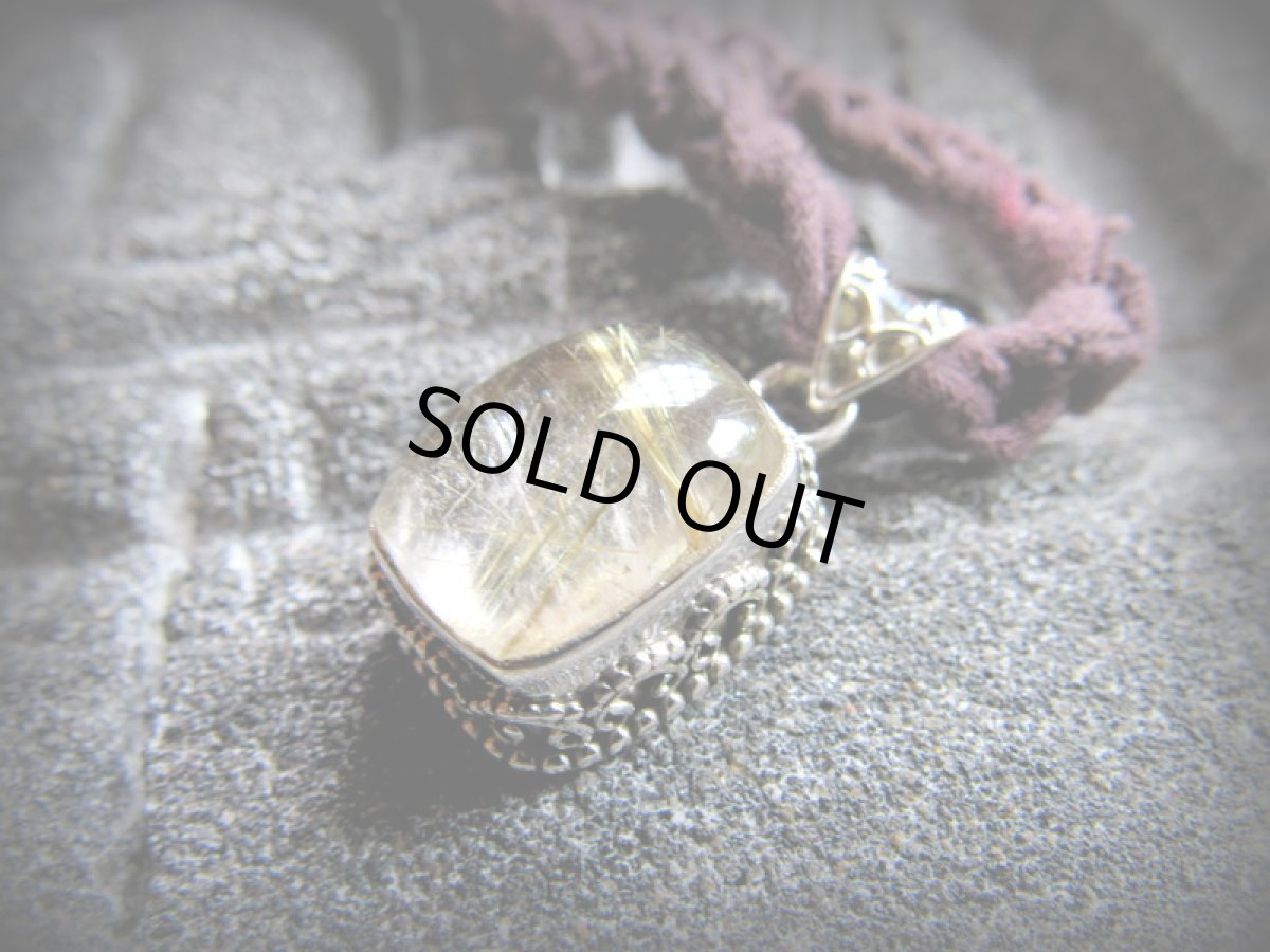 画像7: 【金運・仕事運UPの石】1点ものゴールデンルチルクォーツ　ペンダントトップ★ヒーリングクリスタル　天然石アクセサリー　パワーストーン ジュエリー (7)