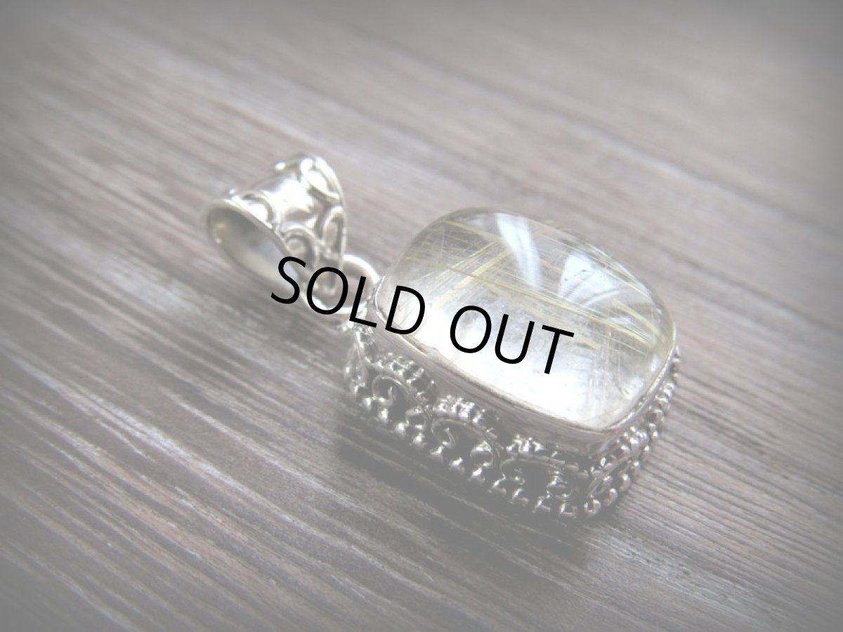 画像6: 【金運・仕事運UPの石】1点ものゴールデンルチルクォーツ　ペンダントトップ★ヒーリングクリスタル　天然石アクセサリー　パワーストーン ジュエリー (6)