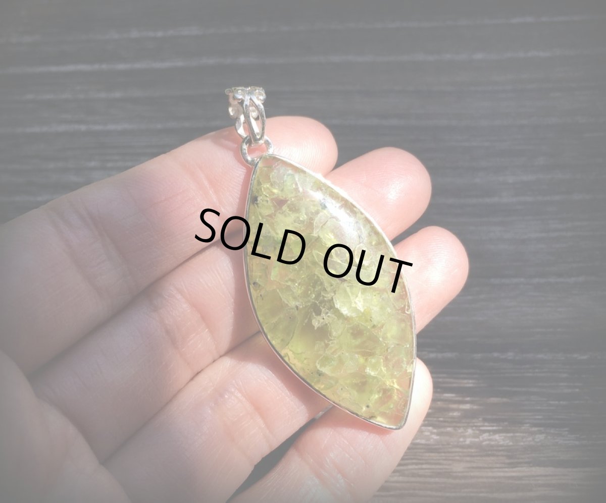 画像8: 1点物★ペリドット（アリゾナ産）大ぶりペンダントトップ★シルバー925★スターリングシルバー★パワーストーン (8)