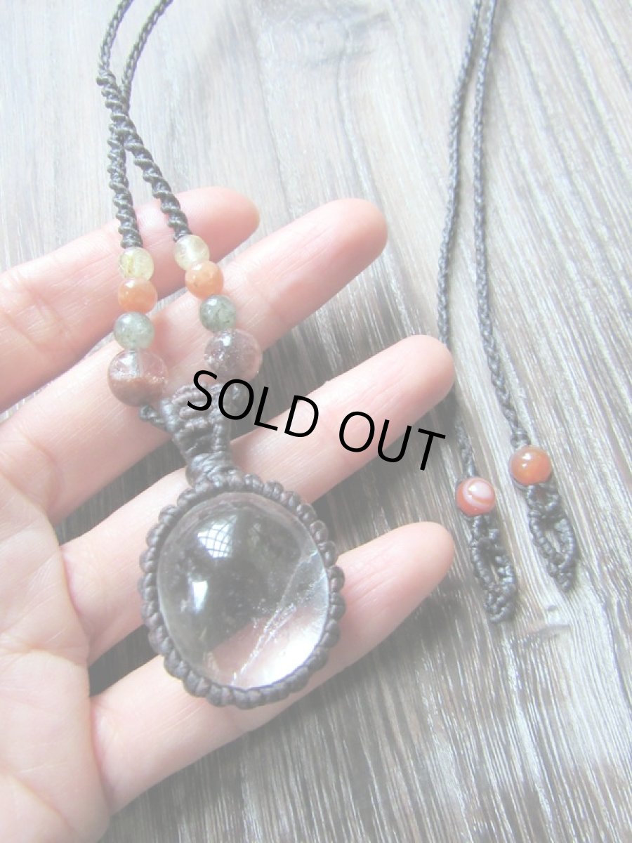 画像19: ヒーリングクリスタル★ヒマラヤ水晶ペンダント・ネックレス*マクラメネックレス★天然石パワーストーン (19)