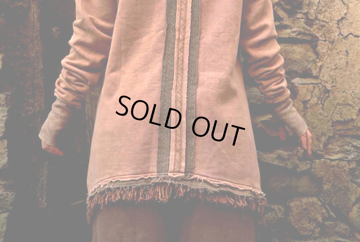 画像9: 再入荷★ハンドメイド♪地球に優しい草木染め（白檀染め）オーガニックヘンプコットンフリース フーディー/パーカー/フード付きプルオーバー/アウター＊トライバル・エスニック・ジプシー (9)