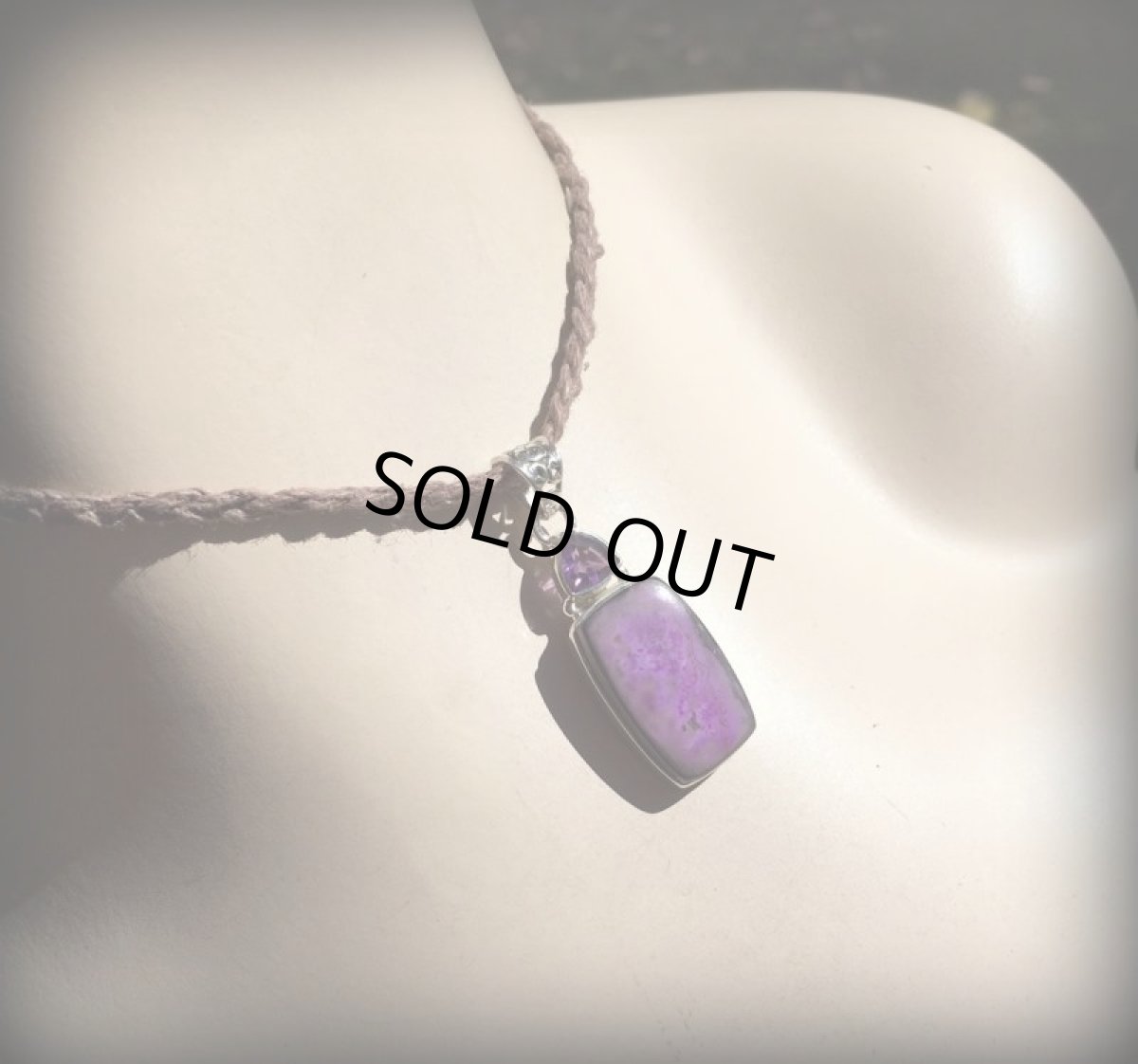 画像3: 1点物ハイグレード★稀少石スギライト&アメジスト★ペンダントトップ★世界三大ヒーリングストーン★パワーストーン (3)