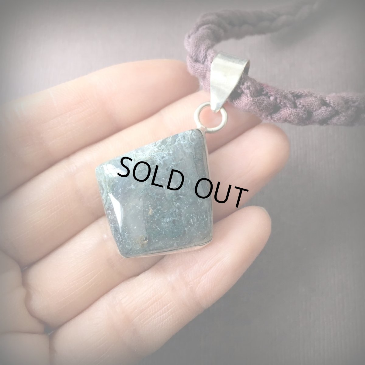 画像2: １点物　モスアゲート　ペンダントトップ★苔瑪瑙★パワーストーン*天然石 (2)